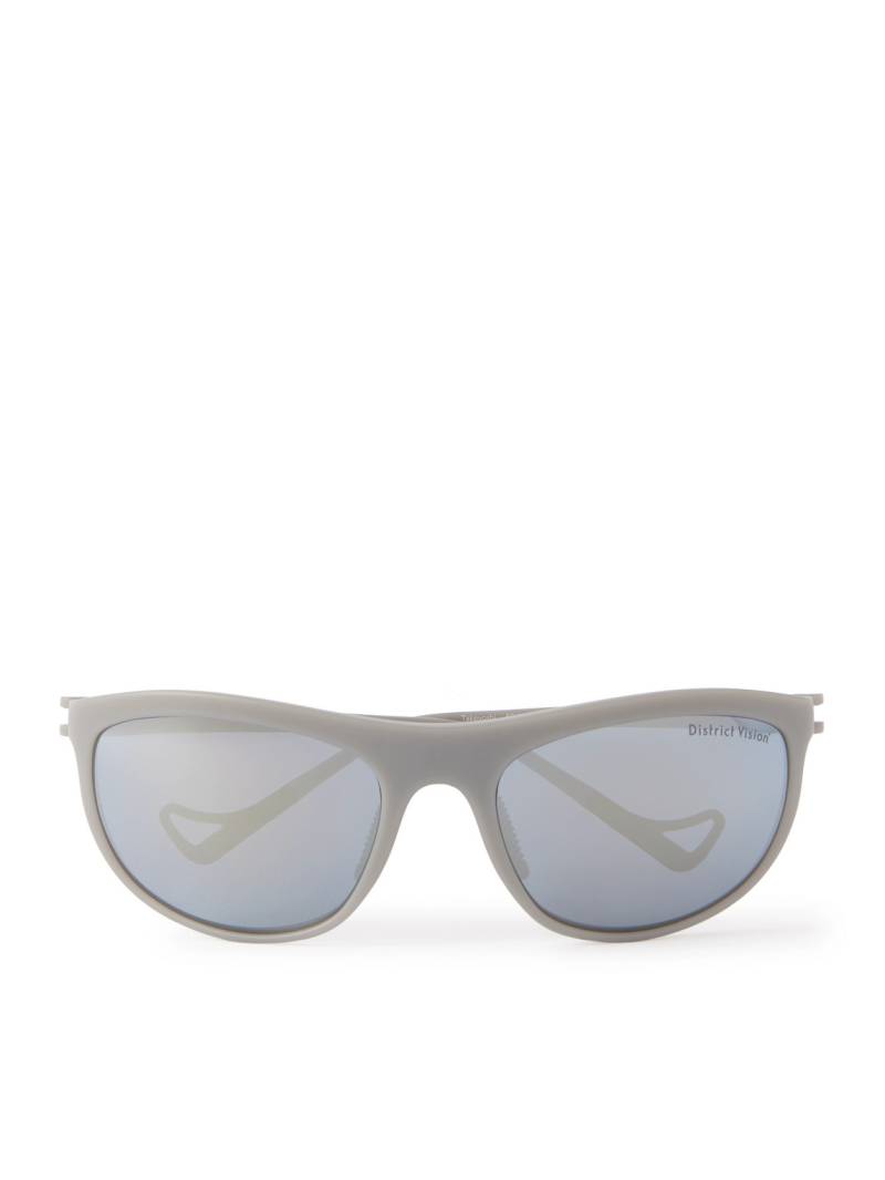 DISTRICT VISION - Takeyoshi Altitude D-Frame Polycarbonate Sunglasses - Men - Gray von DISTRICT VISION