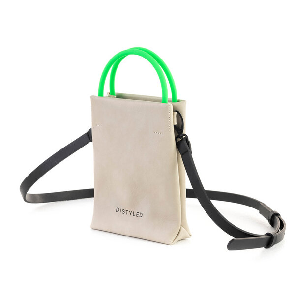 DISTYLED Mini Shopping Tasche vertikal aus recycelt Mikrofaser| Women| Vegan von DISTYLED