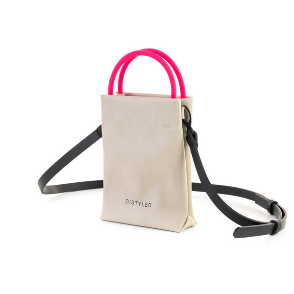 DISTYLED Mini Shopping Tasche vertikal aus recycelt Mikrofaser| Women| Vegan von DISTYLED