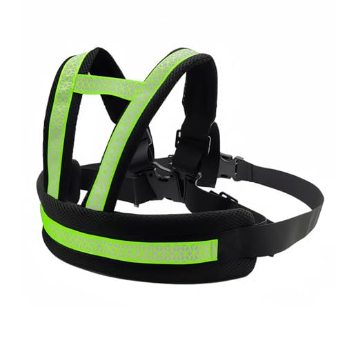 DITK-U Kinder Motorrad Sicherheitsgurt Verstellbarer Motorradgürtel mit Reflektierenden Streifen Geeignet für Kinder zwischen 2 und 12 Jahren (Grün und schwarz) von DITK-U
