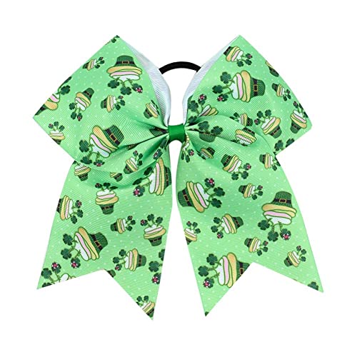 St. Patrick's Day Schleife Haarnadel Haarbänder Elastische Haarbänder Niedlicher Klee Seil Mädchen Ring for Kinder Haar Kopfbedeckung Haar Haarspange Haarschmuck (Color : J) von DITUDO