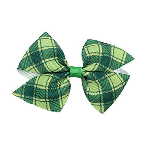 St. Patrick's Day Schleife Haarnadel Haarbänder Elastische Haarbänder Niedlicher Klee Seil Mädchen Ring for Kinder Haar Kopfbedeckung Haar Haarspange Haarschmuck (Color : Navy) von DITUDO