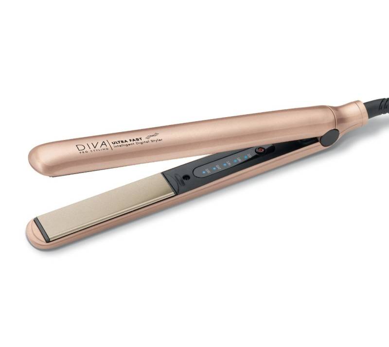 DIVA Glätteisen Diva Pro Ultra Fast Intelligent Digital Styler Rose Gold von DIVA