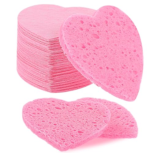 60 Stück Rosa Gesichtsschwamm Herz zum Reinigen und Peeling Komprimierte Gesichtsschwämme Natürlicher Wiederverwendbarer Schminkschwamm für Tiefenreinigung und Make-up Entferner 60 Stück Rosa Gesichtsschwamm Herz zum Reinigen und Peeling Komprimierte Gesichtsschwämme Natürlicher Wiederverwendbarer Schminkschwamm für Tiefenreinigung und Make-up Entferner von DIVINA VITAE
