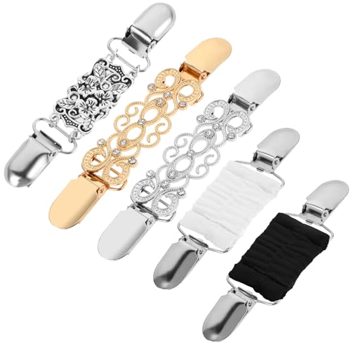 Clips Für Kleidung 5 Stück Cardigan-Clip kleiderclips Rücken-Cinch-Clips Pullover-Clips Schal-Clips Kragen-Clips Waist Clip Machen Clip ärmelhalter Damen (Zwei Stile) von DIVINA VITAE