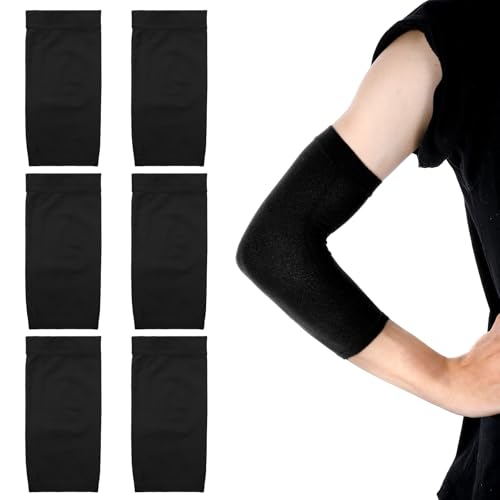DIVINA VITAE 3 Paar Unterarm-Tattoo-Abdeckungen Schwarz Tattoo Abdeckung Arm Ärmel Spandex Armsleeve Oberarm Bandage Zum Abdecken Von Tattoos Und Als Sonnenschutz Für Männer Und Frauen（Schwarz） von DIVINA VITAE
