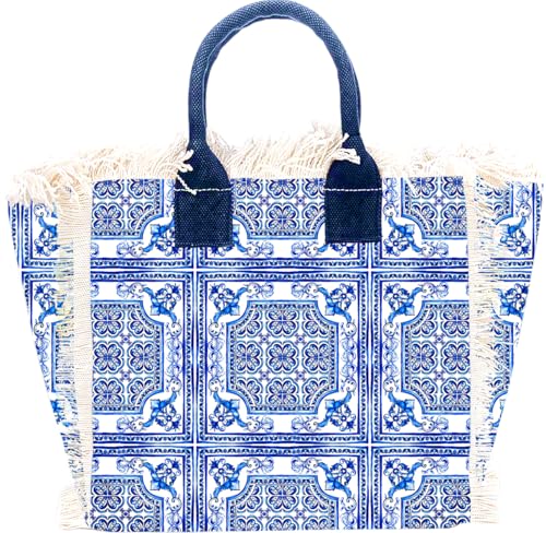 DIVINA Capri Tasche, Maxi Bag Full Print, 38 x 32 cm - SB2020 maxi, Design Nmb21 von DIVINA