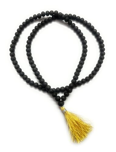 DIVINE RUDRAS Mala aus schwarzem Ebenholz, natürliches Karungali-Malai für Meditation, Heilung und Energieschutz, 108 + 1 Perlen, Japa-Mala für Männer und Frauen, 7 mm, Holz DIVINE RUDRAS Mala aus schwarzem Ebenholz, natürliches Karungali-Malai für Meditation, Heilung und Energieschutz, 108 + 1 Perlen, Japa-Mala für Männer und Frauen, 7 mm, Holz von DIVINE RUDRAS