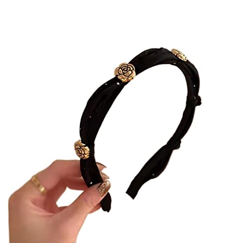 Damen Temperament Blume Stirnband Damen Stirnband Haarnadel Haarschmuck Kopfschmuck (Color : E, Size : 1) von DIXII