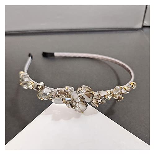 Exquisites Kristall-Stirnband, Strass, handgemachtes Stirnband, süßes und vielseitiges Haarnadel-Haar-Accessoires (Color : E, Size : 1) von DIXII