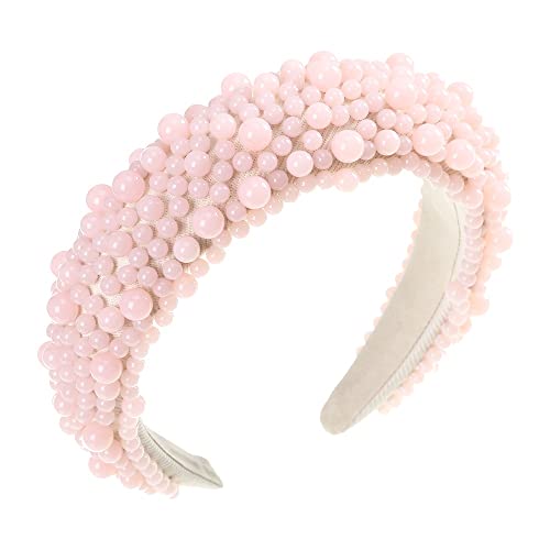 GPPZM Perlenstirnband Handgemachte Imitationsperle Haarband Frauen Volle Perle Perlen Brautkrone Haarband Haarschmuck (Color : A, Size : 1) von DIXII