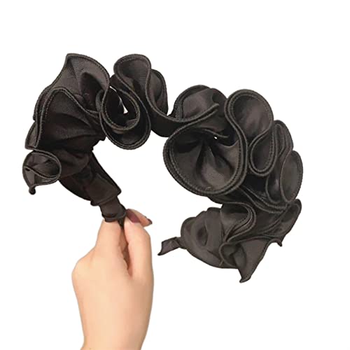 Haarband, Damen Stirnband Plissee Blumen Haarband Blumen Haarband Mädchen Haarschmuck von DIXII