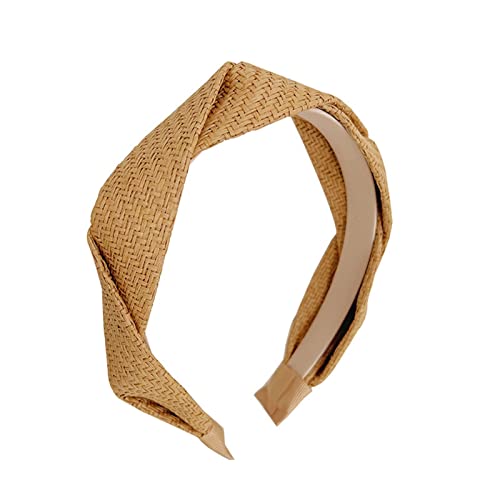 Haarband, Diamond Cross Hair Hoop Solid Color Head Band von DIXII