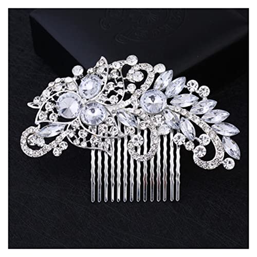 Haarnadel Goldfarbe Hochzeit Haarkämme for Frauen Charme Kristall Braut Haarschmuck Geburtstagsfeier Kopfbedeckung Bräute Tiara von DIXII