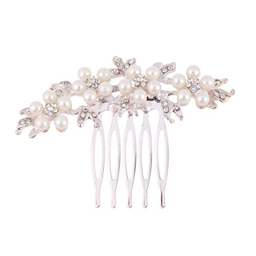 Haarnadel Haarkämme Hochzeit Kopfbedeckung Braut Kopfschmuck Braut Haarschmuck Braut Haarteile for Bräute und Brautjungfern von DIXII