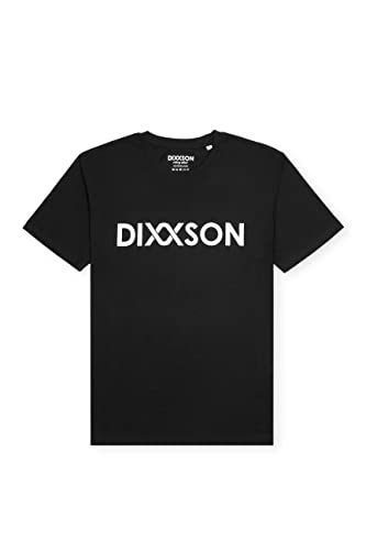 DIXXSON T-Shirt LEIF | 100% gekämmte Bio-Baumwolle Vegan für Herren | klassischer Schnitt (Black, L) von DIXXSON