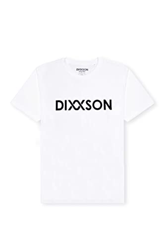 DIXXSON T-Shirt LEIF | 100% gekämmte Bio-Baumwolle Vegan für Herren | klassischer Schnitt (White, L) von DIXXSON