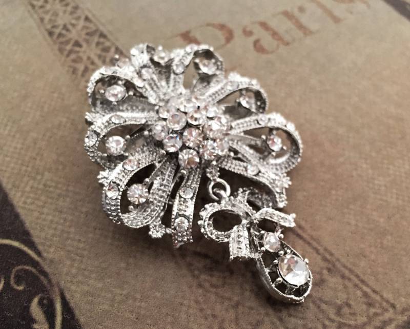 Hochzeit Brosche Strass Braut Kristall Brautstrauß Ahle Liefert von DIYBrideBoutique