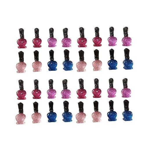 DIYEAH 40stücke Mini-nagellack-handy-dekor-accessoires Simulierter Nagellack Schmuckzubehör Für Handyhüllen Diy-materialien Kreatives Harz-handy-dekor-zubehör Für Damen Und Mädchen von DIYEAH