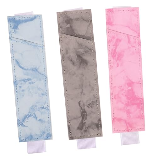 DIYEAH 3stücke Pack Stifthalter Für Notebook Mit Elastischem Band Lederstifttasche Zum Aufbewahren Von Stiften Schützt Vor Kratzern Und Beschädigungen von DIYEAH