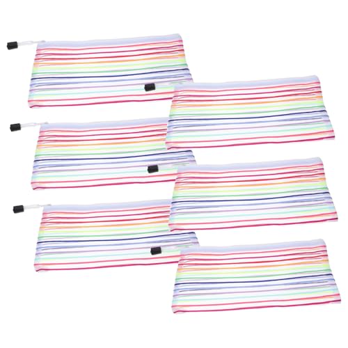 DIYEAH 6stücke Geldbeutel Bleistiftbeutel Mit Reißverschluss Netzbeutel Aus Aluminiumlegierung Und Oxford Bargeld Schecks Und Quittungen von DIYEAH