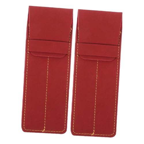 DIYEAH 2stücke Stifthülle Aus Pu-Leder Für Büro Und Stifttasche Mit Organizer Taschenschutz Für Stifte Wiederverwendbar Und Langlebig von DIYEAH