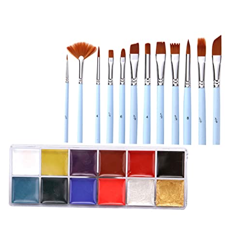 DIYEAH 1 Set Make-up Gesichtsfarbe Kits Make-up Body Paint Kits Wasserfarbe Ölwerkzeuge DIYEAH 1 Set Make-up Gesichtsfarbe Kits Make-up Body Paint Kits Wasserfarbe Ölwerkzeuge von DIYEAH