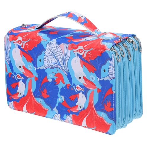 DIYEAH Federmäppchen Mit Großem Fassungsvermögen Mit Loch Federmäppchen Griff Und Einfachem Reißverschluss Für Problemlosen Zugriff Für Schüler von DIYEAH