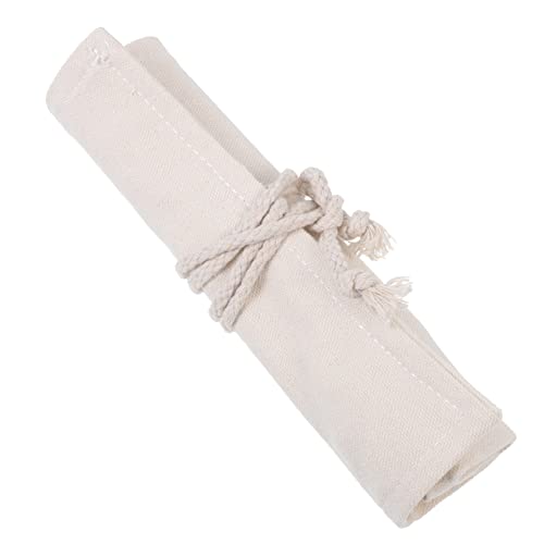 DIYEAH 1 Stück Rolle Mäppchen Bausatz Bleistifte Veranstalter Zeichnung Bleistiftbeutel Mit Großem Fassungsvermögen Schreibwarenhalter Bleistiftverpackung Aus Segeltuch von DIYEAH