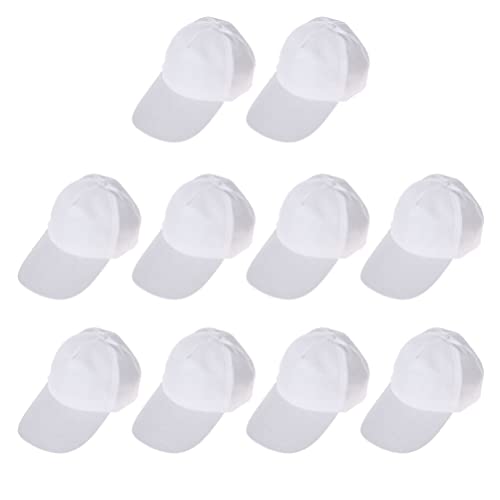 DIYEAH DIY-Baseballkappen Mit Weißer Malerei Verstellbare Leere Baseballmützen Einfache Leere Kappen Für Erwachsene Kinder Outdoor-Sportarten DIY-Graffiti-Heißprägekappen 1pack von DIYEAH