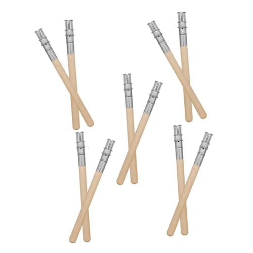 DIYEAH 10 Stück Teiliges Edelstahl Augenbrauenstift Verlängerer Langlebig Leicht und Handlich Passend für Buntstifte und Kosmetikstifte Einfache Handhabung für Präzises Make up von DIYEAH