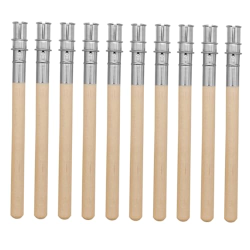 DIYEAH 10 Stück Teiliges Edelstahl Augenbrauenstift Verlängerer Langlebiger Kompakter Brauenstift Halter Benutzerfreundlich für Präzises Make up Unterwegs von DIYEAH