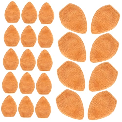 DIYEAH 100 Stück Hirschohren Stoffapplikationen Braun Plüsch DIY Bastelset zum Annähen an Kleidung Taschen Hüte Schuhe Vielseitige Rentier Ohren Dekoration für Weihnachten und Karneval von DIYEAH