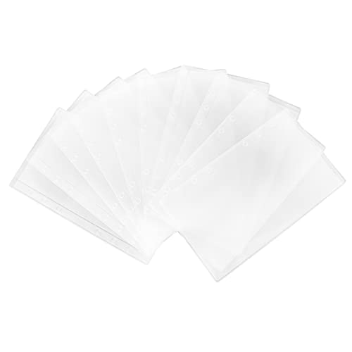 DIYEAH 10st Aufbewahrungstasche Gepäck Taschen Geldscheinfach Kartenschutz Aktenordner Geldbeutel-umschlagsystem Versiegelung Klarer Umschlag Aus Polybinder Kartenhalter Kartenbinder PVC von DIYEAH