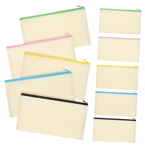 DIYEAH 10stücke Federmäppchen Aus Canvas Mit Reißverschluss Stift-Organizer Für Schreibwaren Aufbewahrungstaschen Für Make-up Und Tägliche Bedarfsartikel von DIYEAH
