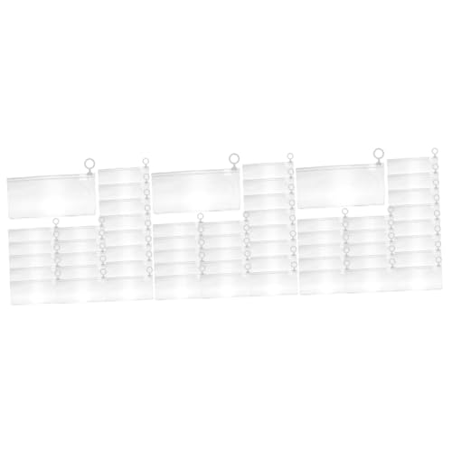 DIYEAH 150 Teiliges Transparente Stiftbeutel mit Reißverschluss Leichte Stiftpouches mit Großer Kapazität Multi Use Federtaschen für Schule Büro Outdoor Praktische Schreibwaren von DIYEAH