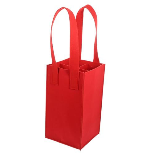 DIYEAH 1Stück Champagnerbeutel für Flaschen Weinaufbewahrungstasche Filz Stilvolle Einkaufstasche für Rotwein Robuste und Langlebige Weintasche für von DIYEAH