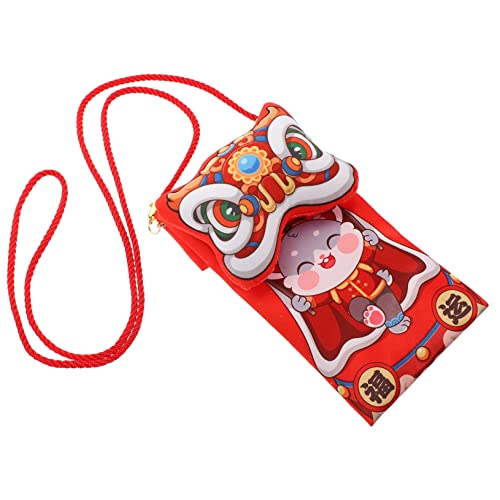 DIYEAH 1stück Chinesische Rote Umschläge Für Neujahr Stoff-geldumschläge Mit Traditionellem Design Für Geldgeschenke Hochzeiten Und Im Vertikalen Format von DIYEAH