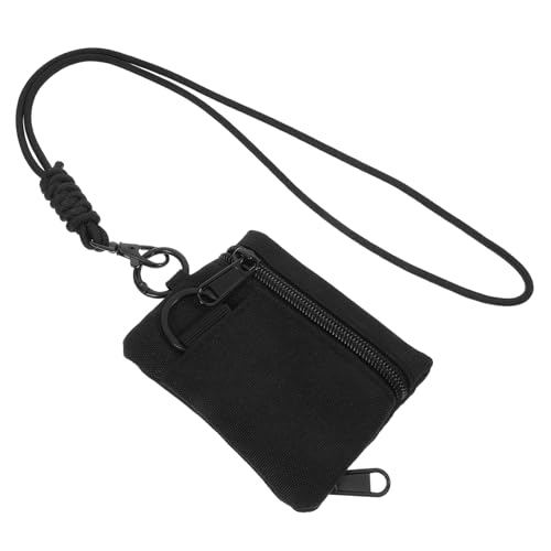 DIYEAH 1stück Hängende Geldbörse Mit Lanyard Multifunktionale Outdoor-Tasche Für Schlüssel Münzen Und Karten Leicht Und Tragbar Für Sport Und Reisen Schwarz von DIYEAH