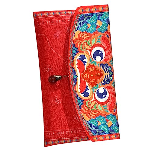 DIYEAH 1stück Kreative Chinesische Stoff-rote Umschläge Für Frühlingsfest Faltbare Geldgeschenke Mit Einzigartigem Design Für Glück Und Wohlstand von DIYEAH