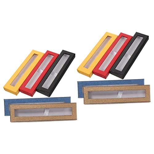 DIYEAH 2 Sätze Mäppchen Storage Boxes Aufbwahrungs-Box Storage Boxs Pin-Box Stifthalter Für Notizbuch Löschbare Stifte Tragbarer Stift-Organizer Leerer Stift-Organizer Papier 5 Stück * 2 von DIYEAH