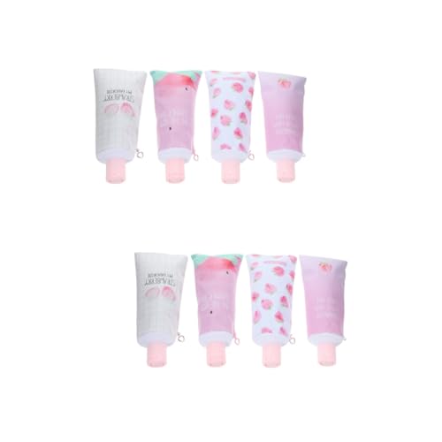 DIYEAH 2 Sätze Spezielles Federmäppchen Ästhetisch Niedlich Federmäppchen Rosa Kosmetiktaschen Für Frauen Bleistifthalter Federmäppchen Mini Federmäppchen 4 Stücke * 2 von DIYEAH