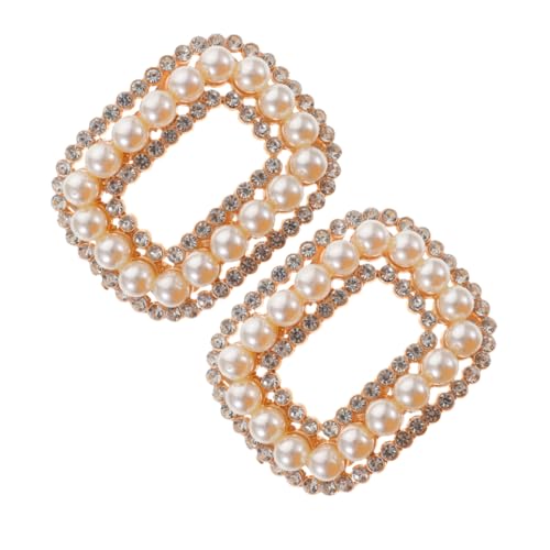 DIYEAH 2 Stück Abnehmbare Strass Schnallen für Frauen Kristall Buckle für Hochzeiten Partys und Formelle Anlässe Passend für Flats und High Heels von DIYEAH