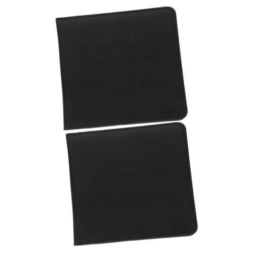 DIYEAH 2 Stück Dokumentenhüllen Schutzhülle Fürs Auto Autozubehör Autodokumentenhalter Tickethülle Autokartenhalter Kredit Pin Zertifikatsmappe Autodekor Fahrerabzeichen Leder von DIYEAH