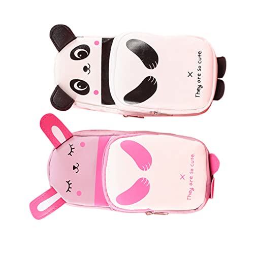 DIYEAH 2 Stück Entzückende Panda-schreibwarentasche Federmäppchen Für Mädchen Kunststudenten von DIYEAH
