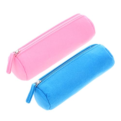 DIYEAH 2stücke Filz Stiftetasche Mit Reißverschluss Kompakte Und Tragbare Bleistift-Organizer Für Künstler Und Unterwegs Langlebigem Material Gefertigt von DIYEAH