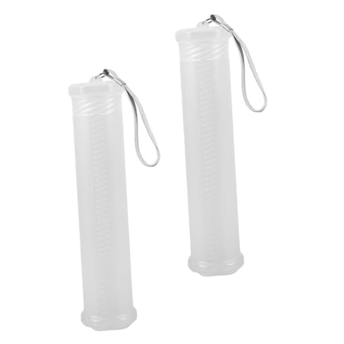 DIYEAH 2 Stück Transparente Ausziehbare Stiftebox Flexibles Aufbewahrungsetui für Pinsel und Stifte Tragbar für Schüler und Künstler Vielseitig und Robust von DIYEAH