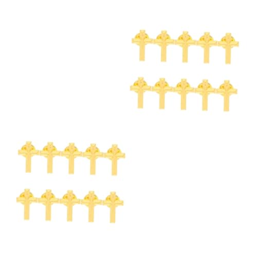 DIYEAH 20 Stck. Teiliges Kreuz-broschen Robustem Zinklegierung Symbolische Anstecknadeln für Kleidung und Accessoires Polierte Oberfläche für Diy-projekte bei Hochzeit und Party DIYEAH 20 Stck. Teiliges Kreuz-broschen Robustem Zinklegierung Symbolische Anstecknadeln für Kleidung und Accessoires Polierte Oberfläche für Diy-projekte bei Hochzeit und Party von DIYEAH
