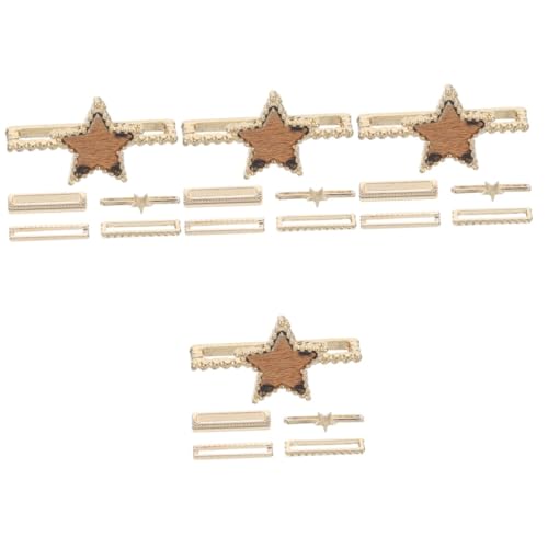 DIYEAH 20 Stck. Teiliges Uhrenarmband Charms Leopard Stern Design Langlebige Legierung Leicht Modisch Passend für Silikon-armbänder Einfache Befestigung für Damen Geschenk zu Geburtstag von DIYEAH