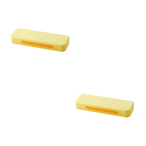 DIYEAH 2stücke Doppelschichtige Federmappe Kunststoff Große Kapazität Tragbare Schreibwarenbox Für Schüler Für Stifte Bleistifte Und Gelb von DIYEAH